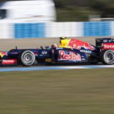 Webber con el RB8 en Jerez