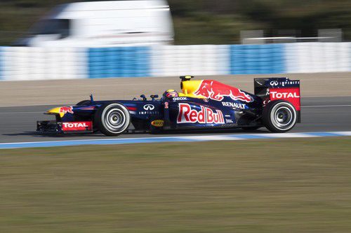 Webber con el RB8 en Jerez