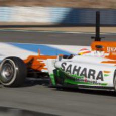 El Force India desde atrás en Jerez