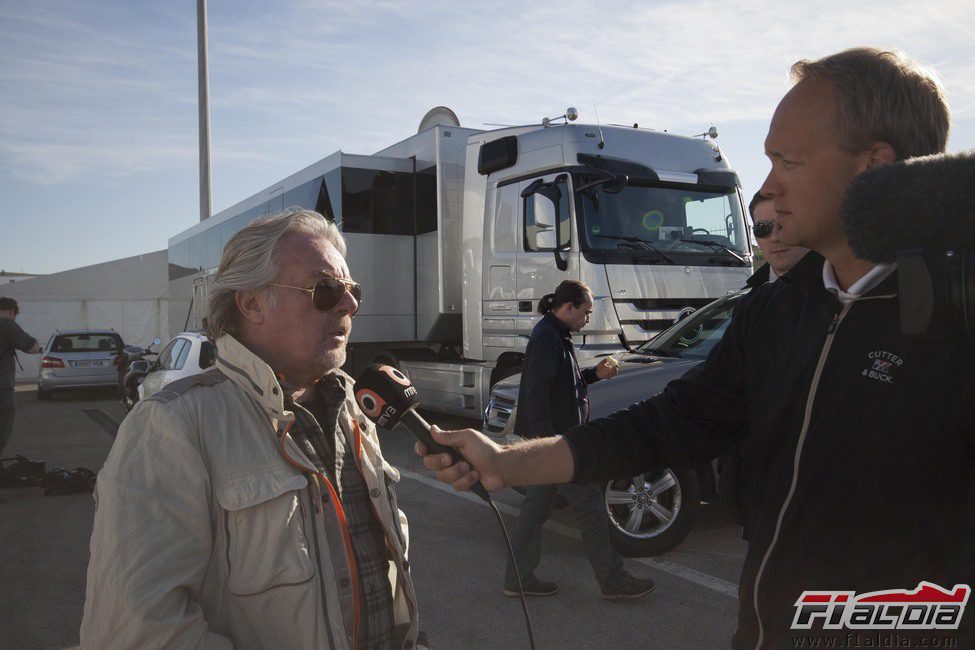 Keke Rosberg en los test de Jerez