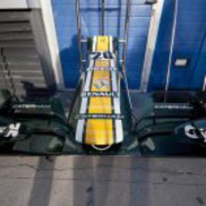 Primer plano del morro del Caterham CT01