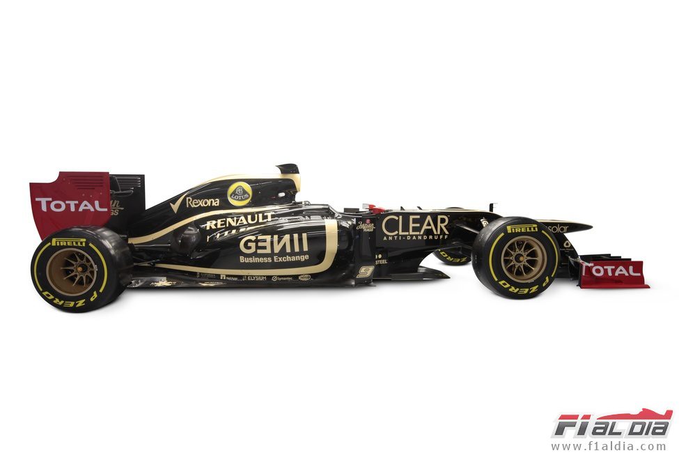 Lotus E20 (vista lateral)