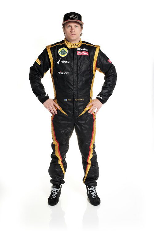 Kimi Räikkönen, con el mono de Lotus para 2012