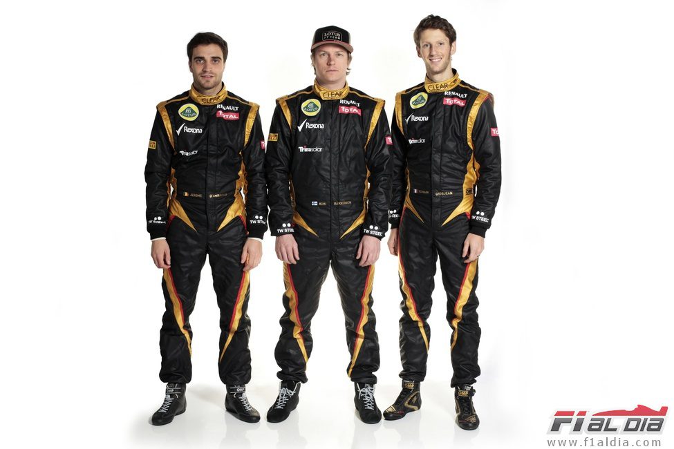 Jérôme D'Ambrosio, Kimi Räikkönen y Romain Grosjean