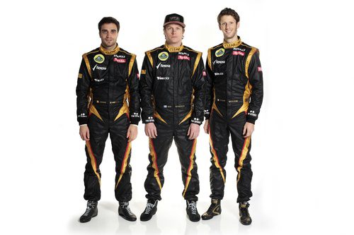 Jérôme D'Ambrosio, Kimi Räikkönen y Romain Grosjean