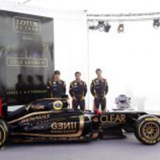 Los tres pilotos de Lotus y el E20