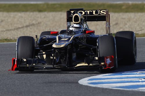 Kimi Räikkönen al volante del Lotus en Jerez