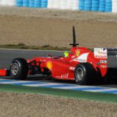 El Ferrari F2012 de Massa desde atrás