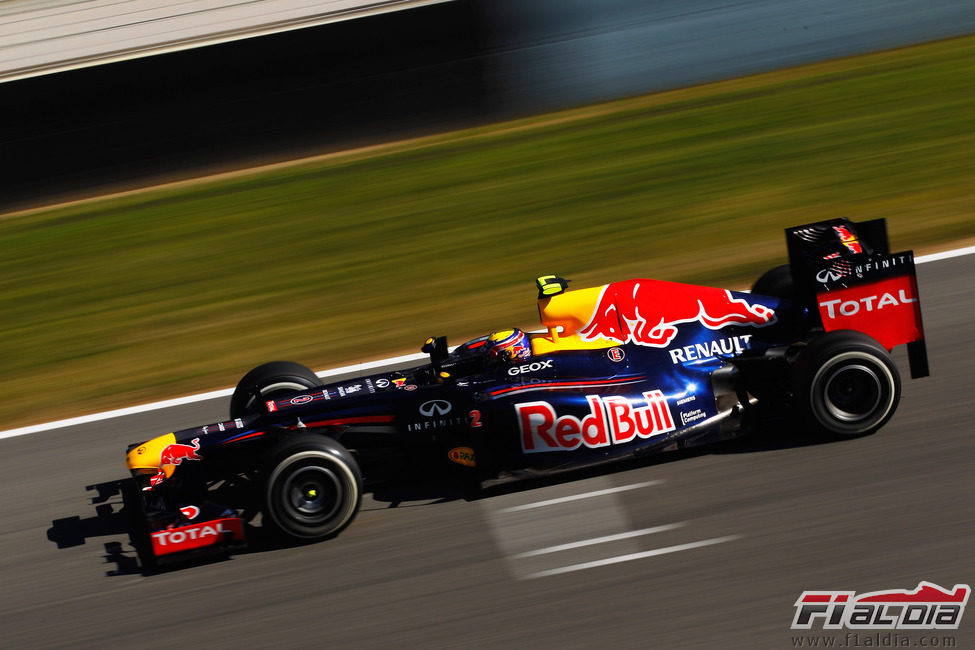 Webber a toda velocidad con el RB8