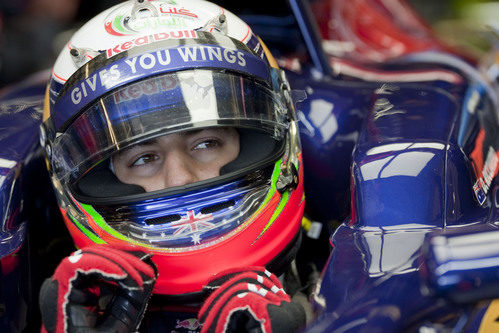 Ricciardo sentado en el Toro Rosso en Jerez