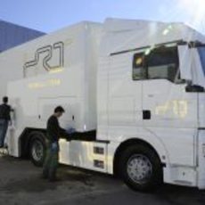 Camión de HRT en Jerez