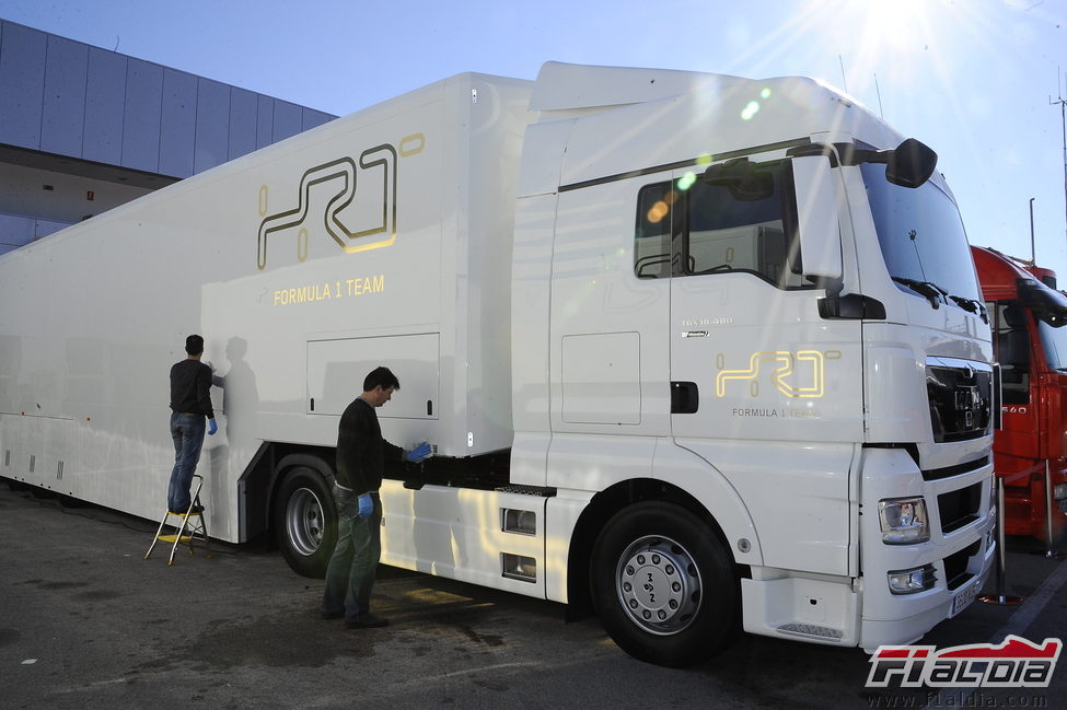 Camión de HRT en Jerez