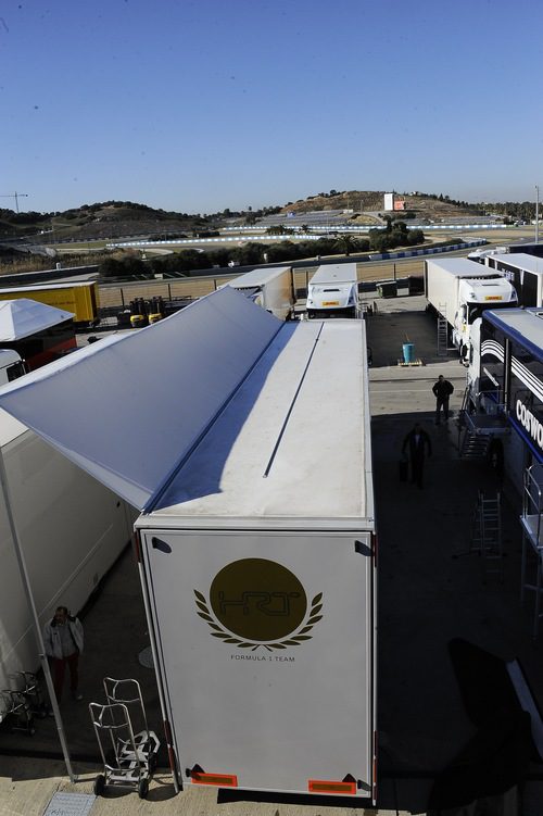 Vista del circuito de Jerez desde el 'paddock'