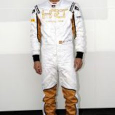 Pedro de la Rosa, muy contento de ser piloto de HRT en 2012