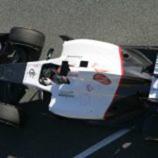 Kamui Kobayashi en el Sauber en Jerez