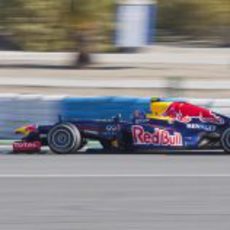 Webber con el RB8 en la pista de Jerez