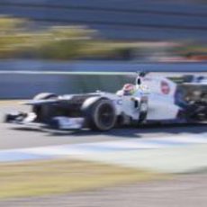 Sergio Pérez en el Sauber en Jerez