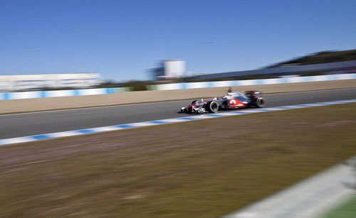 Jenson Button en Jerez con el McLaren