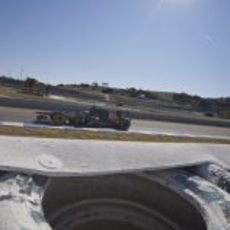 Kovalainen en la pista de Jerez con el CT01