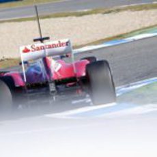 Trasera del Ferrari de Massa en Jerez