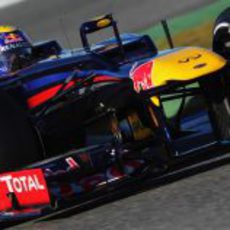 Webber rueda con el RB8 en Jerez