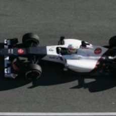 Sergio Pérez con el Sauber en Jerez