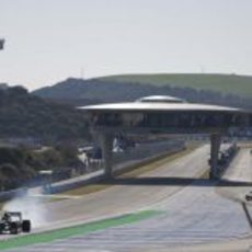 Recta principal del circuito de Jerez