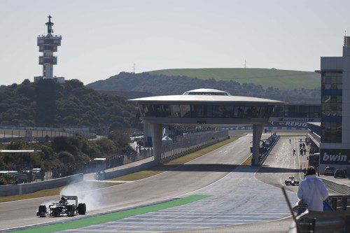 Recta principal del circuito de Jerez