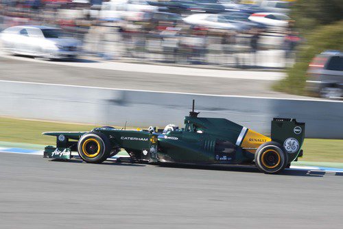 Giedo van der Garde al volante del Caterham en Jerez
