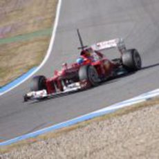 El Ferrari F2012 de Alonso en Jerez