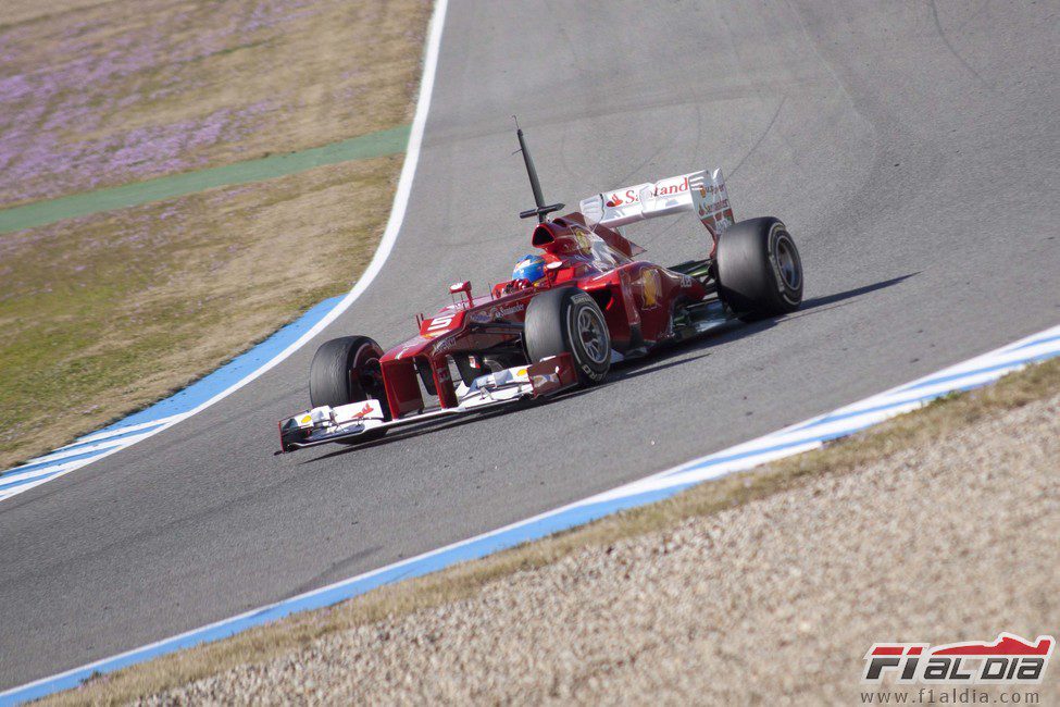 El Ferrari F2012 de Alonso en Jerez