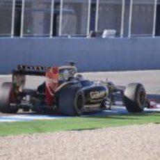 Grosjean en Jerez con el Lotus E20