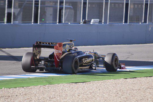 Grosjean en Jerez con el Lotus E20