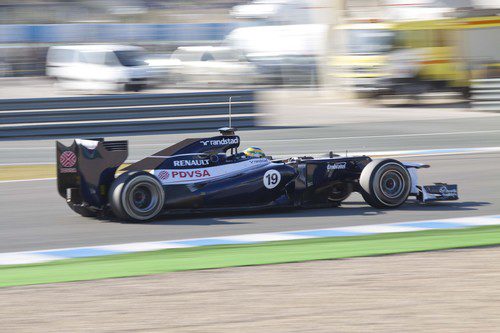 Bruno Senna en Jerez con el Williams