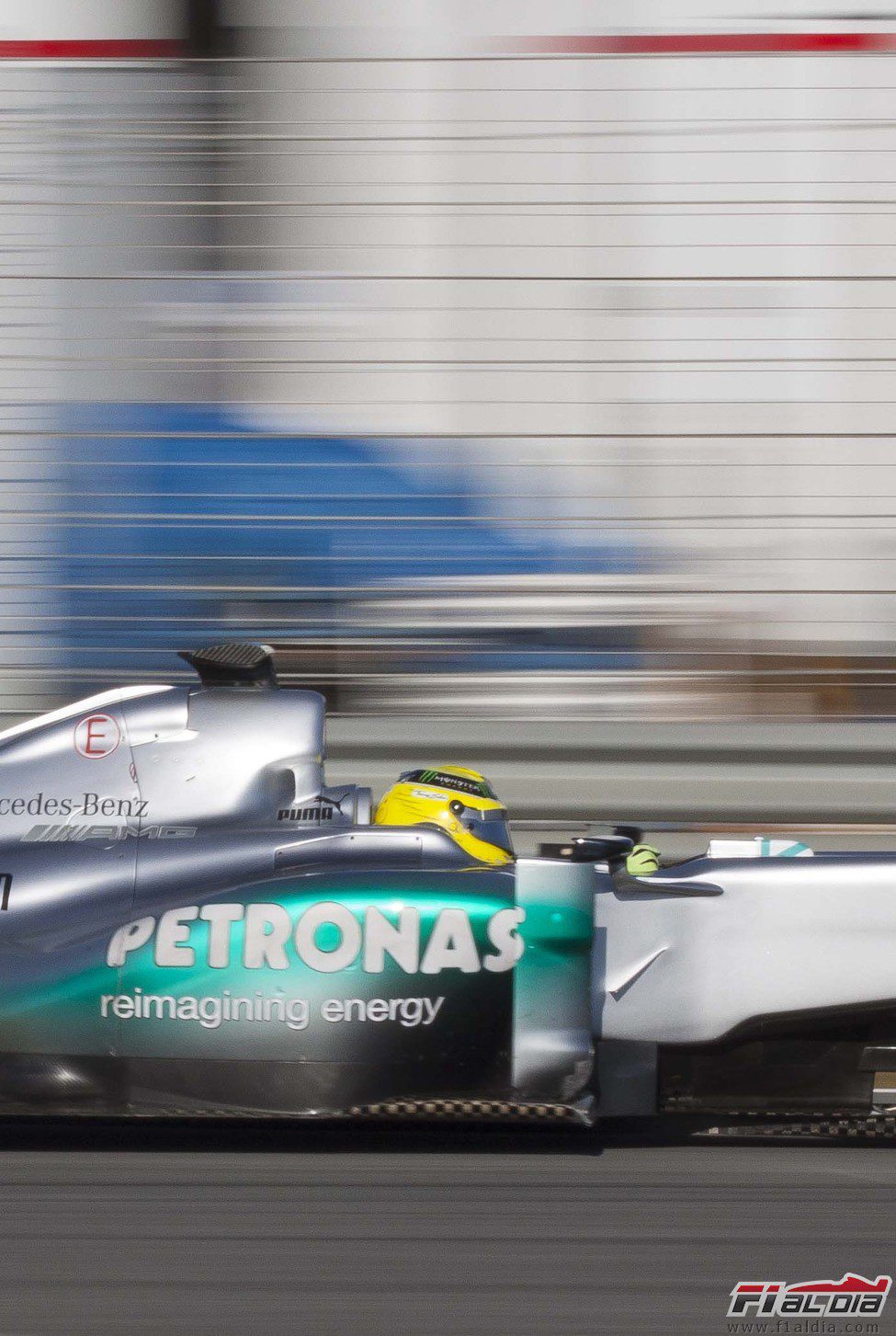 Detalle de Nico Rosberg en el Mercedes