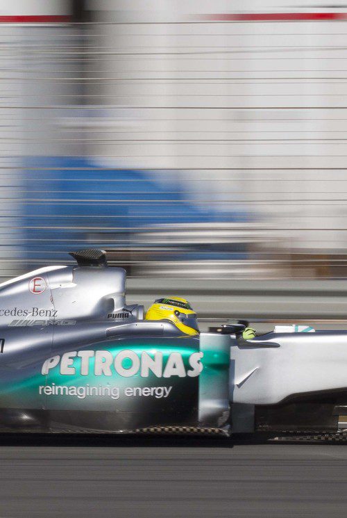 Detalle de Nico Rosberg en el Mercedes