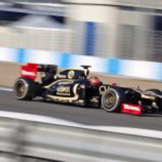 Romain Grosjean con el Lotus en Jerez