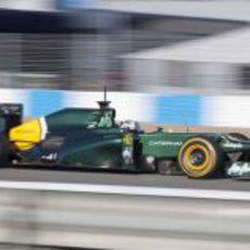 Van der Garde en el Caterham en Jerez