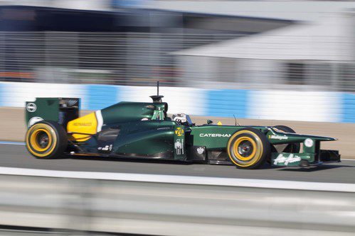 Van der Garde en el Caterham en Jerez