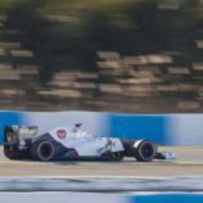 Pérez con el C31 en Jerez