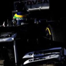 Imponente imagen de Bruno Senna en el Williams