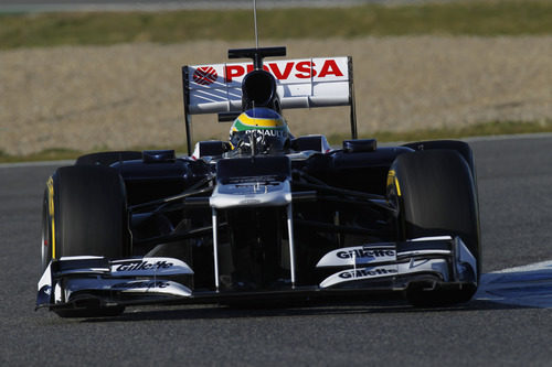 Senna en el Williams FW34 en Jerez