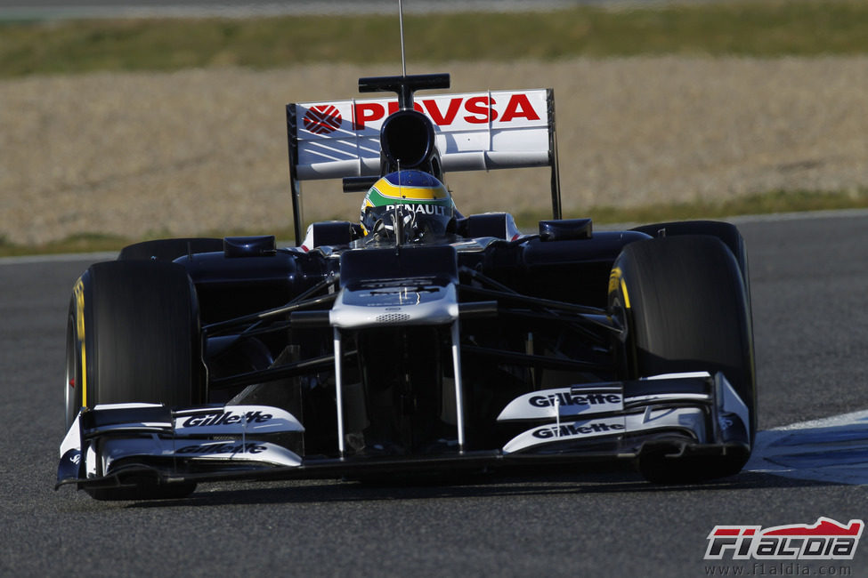 Senna en el Williams FW34 en Jerez