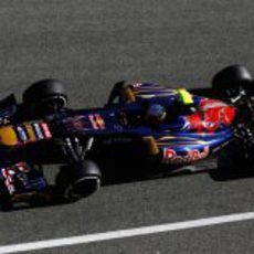 Plano cenital de Vergne en el Toro Rosso