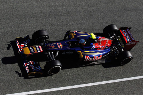 Plano cenital de Vergne en el Toro Rosso