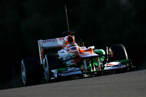 Bianchi en el Force India en Jerez