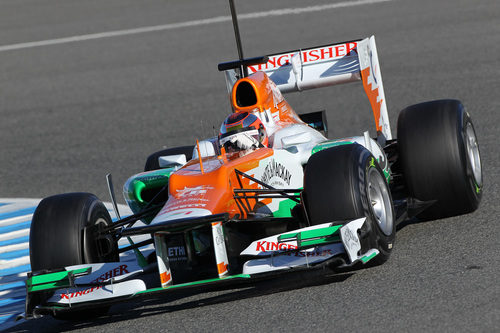 Jules Bianchi rueda en Jerez con el VJM05