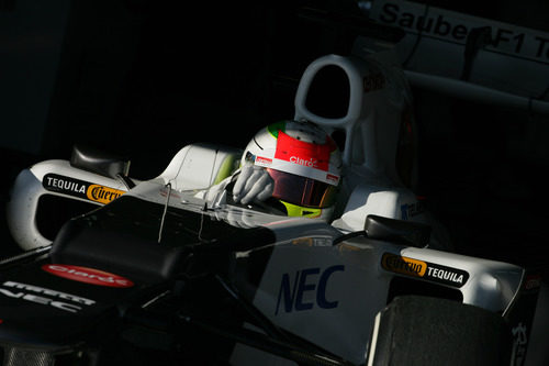 Sergio Pérez en Jerez con Sauber
