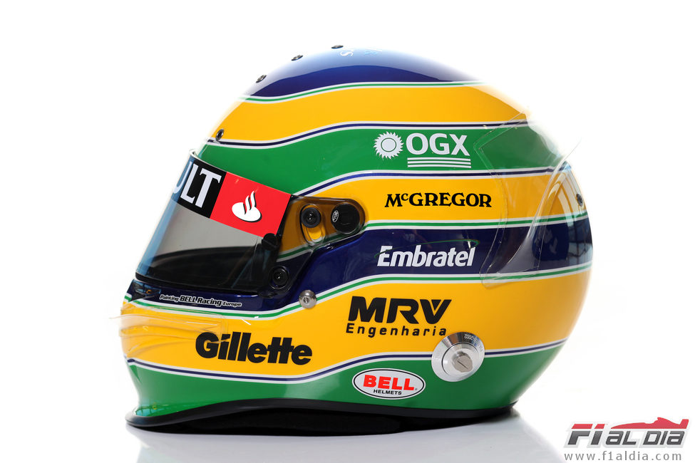 Casco de Bruno Senna para 2012