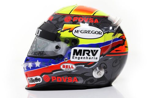 Casco de Pastor Maldonado para 2012